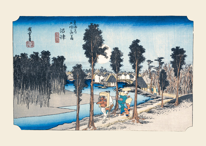沼津 黄昏図（ぬ
まず たそがれず）